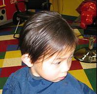 Yup, she cut her own hair