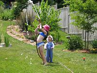 Katie with the Hose