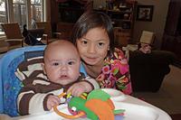 J and R at home