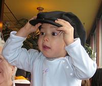 Fun with Opa’s hat