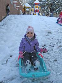 We have snow